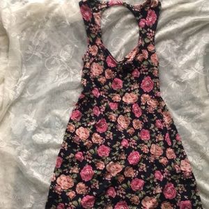 Forever 21 Navy & Pink Floral Dress